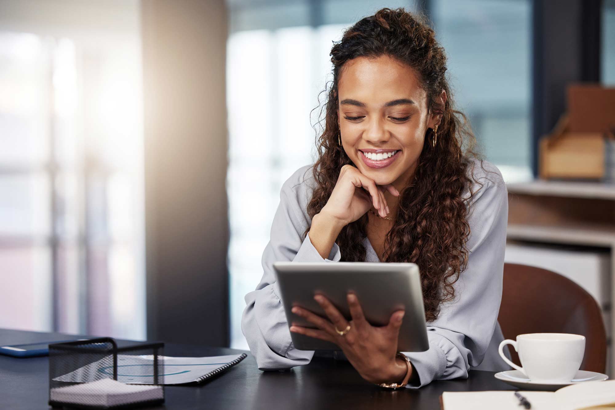 Smiling professional woman